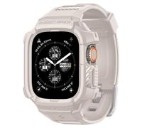 Spigen Funda y Correa Rugged Armor Pro Compatible con Apple Watch Ultra 2 49mm e Apple Watch Ultra 49mm - Dune Beige