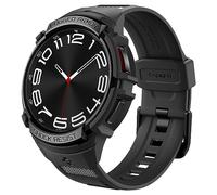 Spigen Funda y Correa Rugged Armor Pro Compatible con Samsung Galaxy Watch 6 Classic 43mm - Negro