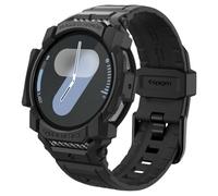 Spigen Funda y Correa Rugged Armor Pro Compatible con Samsung Galaxy Watch 7 44mm (2024) - Negro Mate