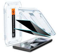 Spigen Glas.tR EZ Fit Filtro Privacidad Protector Pantalla para Galaxy S24 Ultra, 2 Unidades, Antiespía, Instalación Fácil, Compatible con las fundas, Dureza 9H