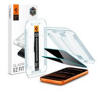 Spigen Glas.tR EZ Fit Filtro Privacidad Protector Pantalla para iPhone 16 Pro Max, 2 Unidades, Antiespía, Instalación Fácil, Compatible con Funda, Dureza 9H