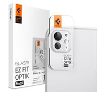 Spigen Glas.tR EZ Fit Optik Metal Cámara Lente Protector para iPad Pro 13 Pulgadas (M5,2025 / M4,2024), 11 Pulgadas (M5,2025 / M4,2024), Plata, 1 Unidad, Instalación Fácil, 9H, Anti-Arañazos