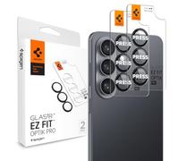Spigen Glas.tR EZ Fit Optik Pro Protector de Cámara para Samsung Galaxy S26 Plus, Negro, 2 Unidades, Instalación Fácil, 9H Dureza, Anti-Arañazos