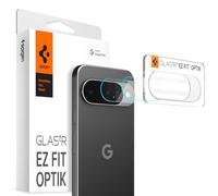 Spigen Glas.tR EZ Fit Optik Protector de Cámara para Google Pixel 10, 2 Unidades, Transparente, Cristalina, Cobertura Total, Kit de instalación, Dureza 9H, Anti-Arañazos