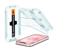 Spigen Glas.tR EZ Fit Protector Pantalla para iPhone 17e, iPhone 16e, iPhone 14, iPhone 13, iPhone 13 Pro, 2 Unidades, Protección del Sensor, Alta Definicion, Dureza 9H
