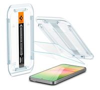 Spigen Glas.tR EZ Fit Protector Pantalla para Samsung Galaxy A56, Galaxy S24 FE, 2 Unidades, Instalación Fácil, Alta Definicion, Dureza 9H, Anti-Arañazos