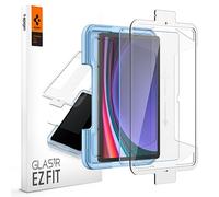 Spigen Glas.tR EZ Fit Protector Pantalla para Samsung Galaxy Tab S10 FE, Galaxy Tab S9 FE, Galaxy Tab S9, 1 Unidad, Dureza 9H, Instalación Fácil, Alta-Definición