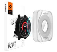 Spigen Glas.tR EZ Fit Protector Pantalla para Samsung Galaxy Watch 5 Pro 45mm, 2 Unidades, Instalación Fácil, Dureza 9H, Anti-Arañazos