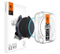 Spigen Glas.tR EZ Fit Protector Pantalla para Samsung Galaxy Watch 6 44mm, 2 Unidades, Instalación Fácil, 9H Dureza, Anti-Arañazos