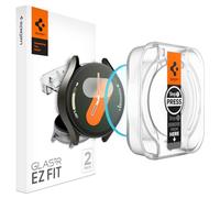 Spigen Glas.TR EZ Fit Protector Pantalla para Samsung Galaxy Watch 7 40mm, 2 Unidades, Instalación Fácil, 9H Dureza, Anti-Arañazos