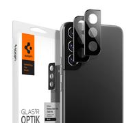 Spigen Glas.tR Optics 2 Pack, negro - Samsung Galaxy S22/S22+