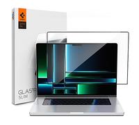 Spigen Glas.tR Slim Cobertura Completa Protector Pantalla para MacBook Pro 14 pulgadas (M5 / M4 / M4 Pro / M4 Max / M3 series / M2 series / M1 series), 1 Unidad, Alta Definición, Dureza 9H