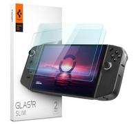 Spigen Glas.tR Slim Protector Pantalla para Lenovo Legion Go, 2 Unidad, Alta Definición, Crystal Clear, Anti-Arañazos, Dureza 9H