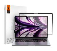 Spigen Glas.tR Slim Protector Pantalla para MacBook Air 13 Pulgadas (M4 2025 / M3 2024 / M2 2022), 1 Unidad, Alta Definición, Dureza 9H