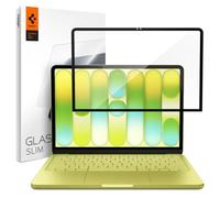 Spigen Glas.tR Slim Protector Pantalla para MacBook Neo 13 Pulgadas, 1 Unidad, Alta Definición, Dureza 9H, Cristal Templado
