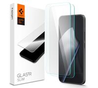 Spigen Glas.tR Slim Protector Pantalla para Xiaomi 15T Pro, Xiaomi 15T, 2 Unidades, Alta Definicion, Tacto preciso, Dureza 9H, Anti-Arañazos
