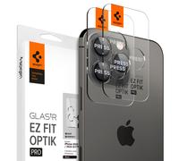 Spigen Glass EZ Fit Optics Pro 2 Pack, negro - iPhone 15 Pro/15 Pro Max/14 Pro/14 Pro Max