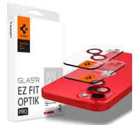 Spigen Glass EZ Fit Optics Pro 2 Pack, rojo - iPhone 14/14 Plus