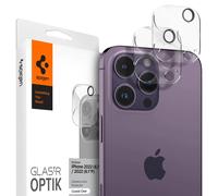 Spigen Glass Optics 2 Pack, transparente - iPhone 14 Pro/iPhone 14 Pro Max