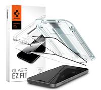 Spigen Glass tR EZ Fit 2 Pack, FC Negro - iPhone 15