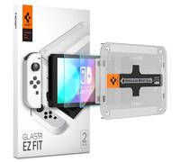 Spigen EZ Fit Protector Pantalla para Nintendo Switch OLED 2021, 7 pulgadas, Alta Definicion, Dureza 9H - 2 Unidades