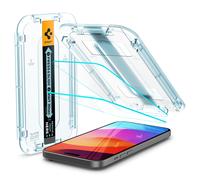 Spigen Glass tR EZ Fit 2 Pack, transparencia - iPhone 15 Plus