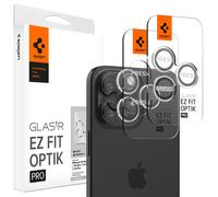 Spigen Glass tR EZ Fit Optik Pro 2 Pack, cristalino - iPhone 15 Pro/15 Pro Max/14 Pro/14 Pro Max