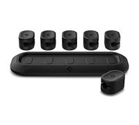 Spigen LD101 Soporte Organizador de Cables Magnético Compatible con Cables de Carga y HDMI, Cables LAN de hasta 6mm - Negro