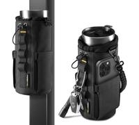 Spigen Life Bolsa Porta Botella de Agua LF500 con Práctico Espacio de Almacenamiento, Funda Botella Agua con Material Impermeable Ideal para Deporte y Viajes - Negro