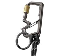 Spigen Life EDC - Mosquetón para llavero, abrebotellas, puerta de bloqueo con correa y junta tórica, 1 paquete (no para escalar)