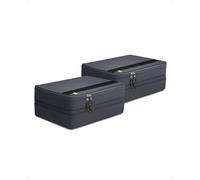 Spigen Life Organizador de Maleta Compression Packing Cubes Organizadores Maletas de Viaje Expandibles Organizador de Equipaje Impermeable, 2 piezas (L1+L1) - Gris oscuro
