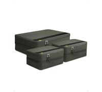 Spigen Life Organizador de Maleta Compression Packing Cubes Organizadores Maletas de Viaje Expandibles Organizador de Equipaje Impermeable, 3 piezas (S2+XL1) - Verde oscuro