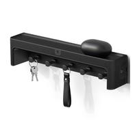 Spigen Llavero de pared con 5 Ganchos para llaves, Colgador llaves con diseño minimalista, Organizador llaves, Cuelga para Entrada y Pasillo - Negro