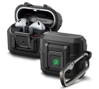 Spigen Lock Fit Designed for Samsung Galaxy Buds3 Pro and Galaxy Buds 3 (2024) Case with Secure Lock Protection - Matte Black