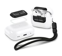 Spigen Lock Fit M Dispositivo de Bloqueo sin Funda Compatible con AirPods Pro de 2ª Generación (2023/2022) / AirPods Pro (2019), con Correa - Carbon