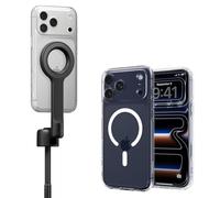 Spigen MagSafe Pack - Palo Selfie MagSafe & Funda Trasparente MagSafe para iPhone 17 Pro