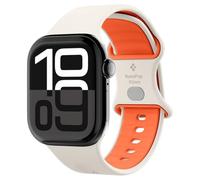 Spigen Nano Pop Correa para Apple Watch 12/11/10 42mm, 41/40/38mm | Correa bicolor de silicona con hebilla de aluminio y parte interior transpirable para 9/8/7/SE3/SE2/SE/6/5/4