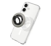 Spigen NanoPop MagFit Soporte Móvil Silicona, Soporte de Anillo MagSafe, Agarre Magnético, Diseñado para iPhone 17 17e 16 15 14 13 y Fundas MagSafe para Pixel 10 XL Fold Samsung S26 Ultra - Gris Trufa