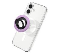 Spigen NanoPop MagFit Soporte Móvil Silicona, Soporte de Anillo MagSafe, Agarre Magnético, Diseñado para iPhone 17 17e 16 15 14 13 y Fundas MagSafe para Pixel 10 XL Fold Samsung S26 Ultra - Uva Morada