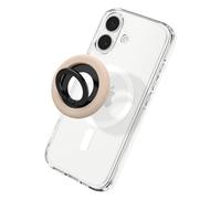 Spigen NanoPop MagFit Soporte Móvil Silicona, Soporte de Anillo MagSafe, Agarre Magnético, Diseñado para iPhone 17 17e 16 15 14 13 y Fundas MagSafe para Pixel 10 XL Fold Samsung S26 Ultra - Beige Coco