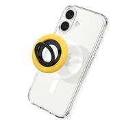 Spigen NanoPop MagFit Soporte Móvil Silicona, Soporte de Anillo MagSafe, Agarre Magnético, Diseñado para iPhone 17 17e 16 15 14 13 y Fundas MagSafe para Pixel 10 Samsung S26 Ultra - Amarillo Mango