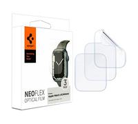 Spigen NeoFlex Protector de Pantalla compatible con Apple Watch SE 3/2/1 (40mm), Apple Watch 9/8/7 (41mm), 6/5/4 (40mm), 3 Unidades, Película de TPU, Instalación Húmeda, Cobertura Completa