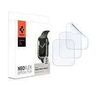 Spigen NeoFlex Protector de Pantalla compatible con Apple Watch SE 3/2/1 (44mm), Apple Watch 9/8/7 (45mm), 6/5/4 (44mm), 3 Unidades, Película de TPU, Instalación Húmeda, Cobertura Completa
