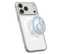 Spigen Nuevo Dual Pop MagFit Soporte de Anillo Fino para Móvil [3 mm y 16 g] Diseñado para Funda MagSafe iPhone 17 17e 16 15 14 13 Pro MAX Air, PixelSnap Pixel 10 9a, Samsung S26 Ultra - Azul Claro