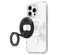 Spigen O-mag Ring Soporte Magnético para Teléfono con Soporte Ajustable, Diseñado para MagSafe & Pixelsnap, Compatible con iPhone 17/16/15/14/13/12 y Fundas MagSafe para Pixel 10 Samsung S25 - Negro