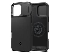 Spigen Funda para iPhone 16 Pro, Optik Armor MagFit Compatible con MagSafe - Negro