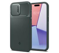 Spigen Optics Armor MagSafe, verde abismo - iPhone 15 Pro Max