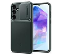 Spigen Optik Armor, verde abismo - Samsung Galaxy A55