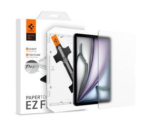 Spigen PaperTouch EZ Fit Textura Papel Protector Pantalla para iPad Air 11 Pulgadas M4 (2026), iPad Air 11 Pulgadas M3 (2025), M2 (2024), 1 Unidad, Cristal Templado, Mate, Compatible con Apple Pencil