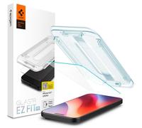 Spigen - Protector de pantalla de cristal para iPhone 16 Pro (fácil instalación, vidrio TR-EZ Fit Slim HD, AGL07935)